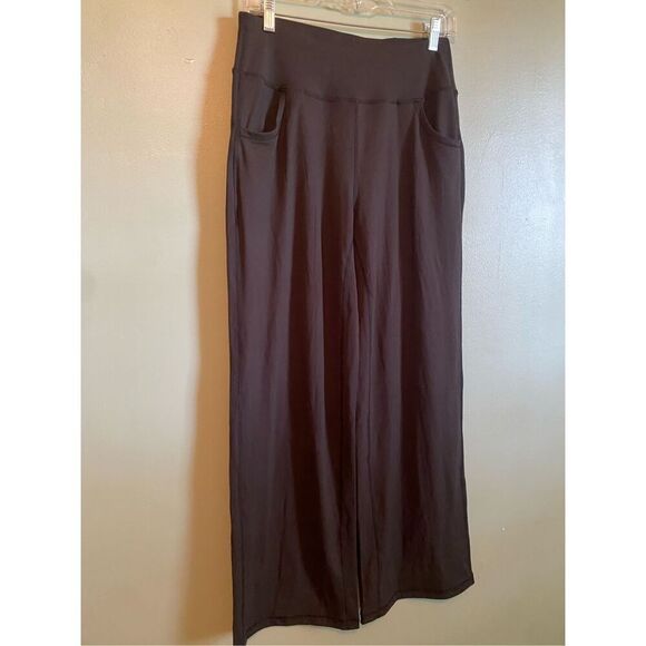 ESOFT Wide Leg Pants High-Waisted Yoga Work Dress Pants Pockets M NWOT - Picture 4 of 7